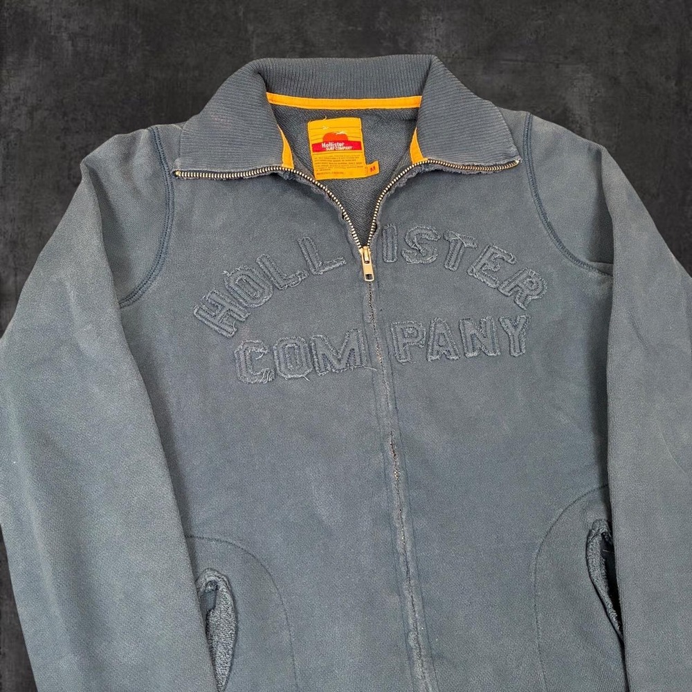 Vintage Hollister Navy Blue Full Zip Track Jacket Women's Size XS